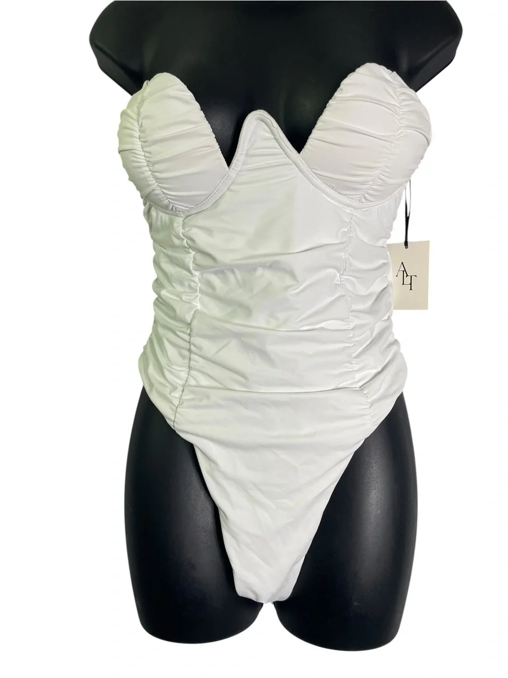 ALT Fleur One Piece - White Swimsuit New Large Bridal